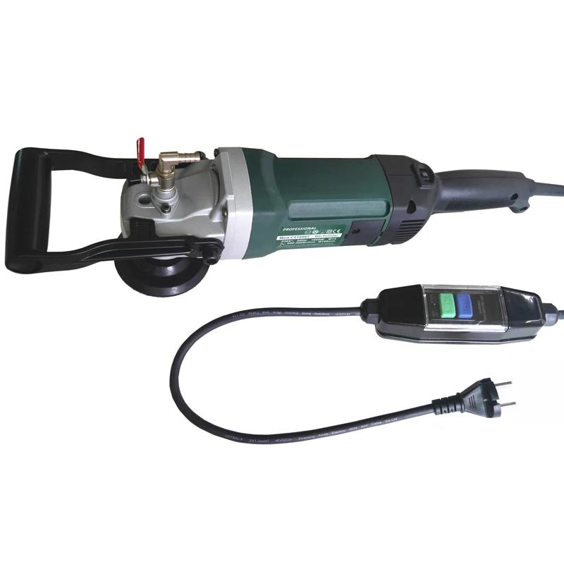 1600W 3000 rpm portable water planetary stone polisher machine, marble angle grinder for diamond wet polishing pad