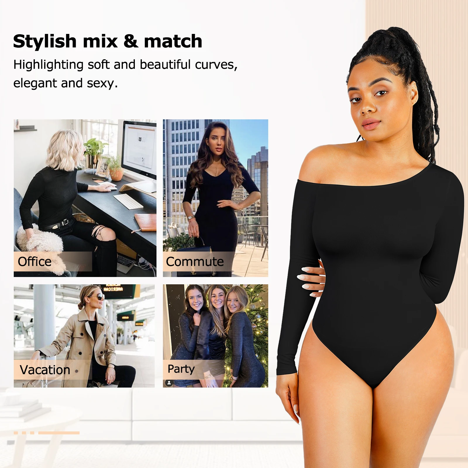 hexin wholesale slimming tummy control sexy double layer sexy bodysuits ladies shapewear