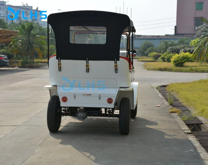 Used high quality classic electric car 5000w lithium wedding antique car sightseeing vintage cart cat for villa community
