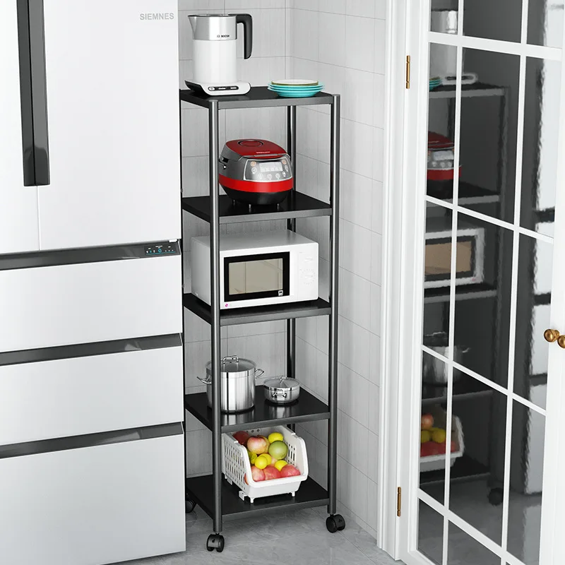 Kitchen Storage Rack Vegetable Basket Fruit And Vegetable Rack Floor Type Multi-layer storage trolley kitchen cart