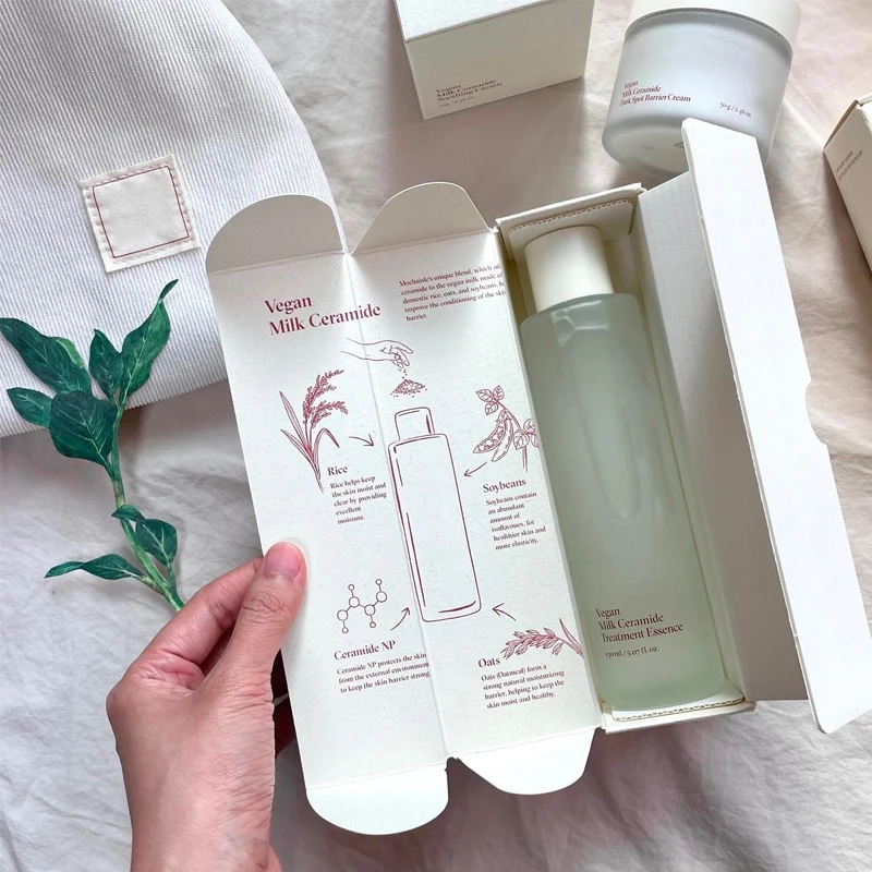 Custom paper CBD Cosmetic Jar  box Cream Skin Care Box Packaging essential oil glass dropper bottle packaging box