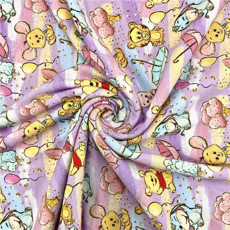 New Original Digital Characters  Printing Gots Cotton Price Per Meter 100 Cotton Fabric