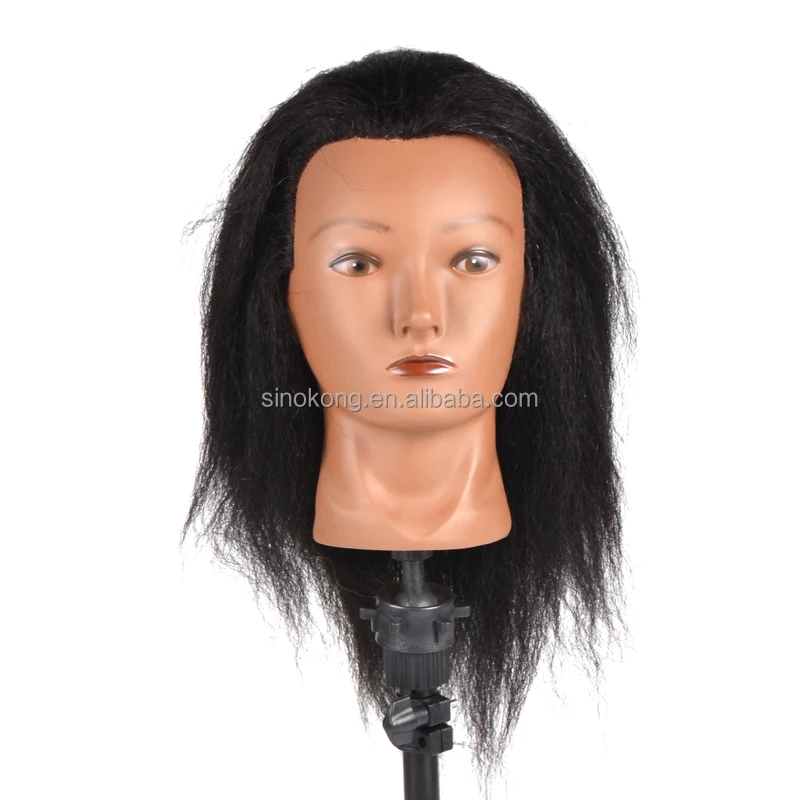 Beautiful afro kinky curly mannequin black hair braiding kit dummy for hairstyles