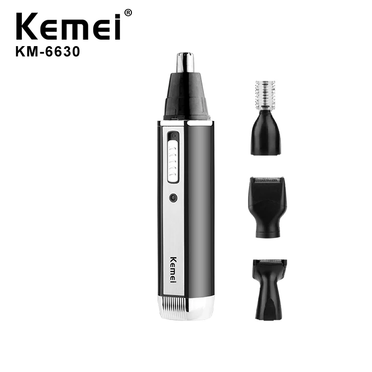 KM-6630 4 in1 Nose Hair Trimmer Nasal Wool Implement Nose Hair Cut Washed Trimmer And Hair Epilator Remover