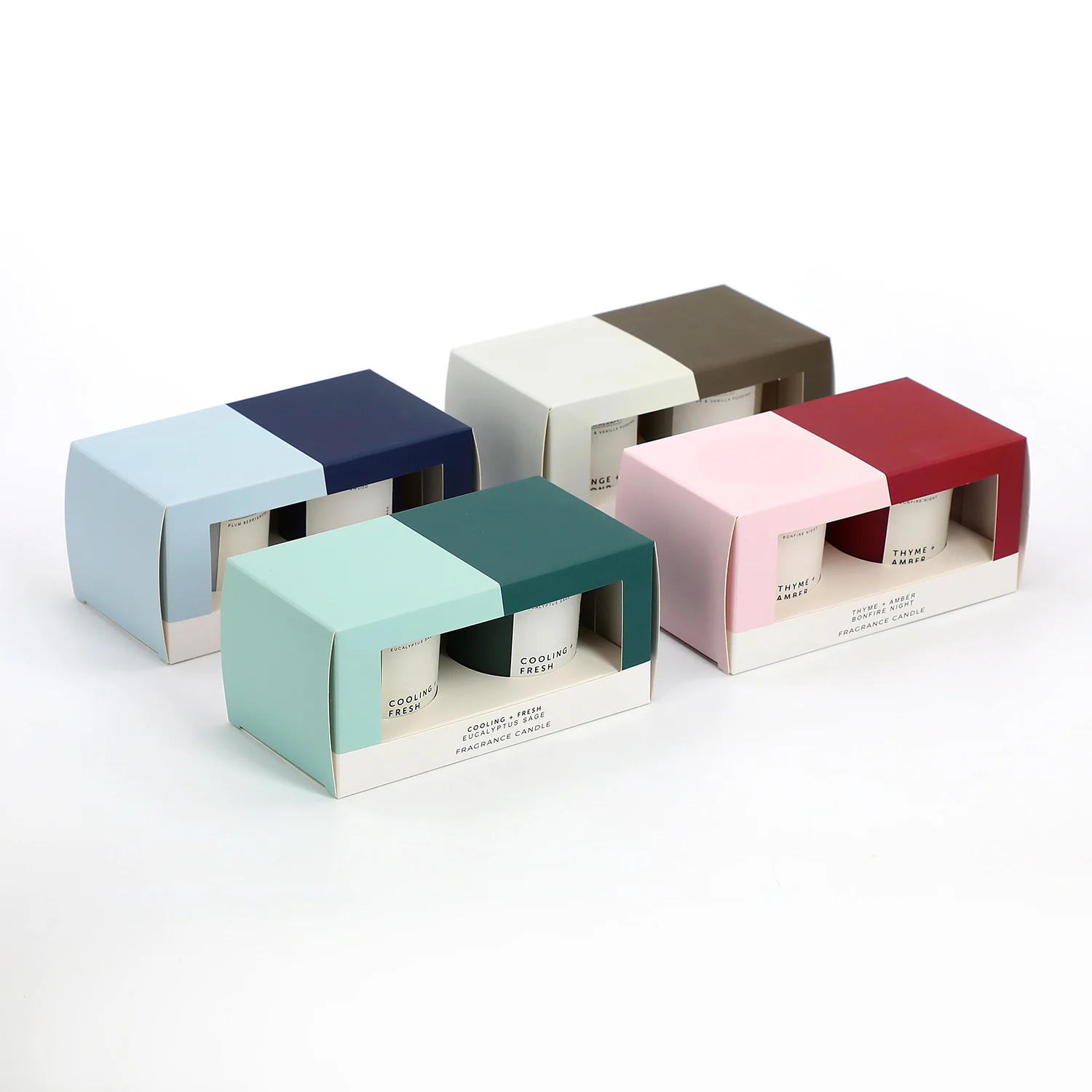 OEM оптовая продажа индивидуальный домашний декор роскошный ароматизированный соевый воск 3 свечи для фитилей со стеклянной банкой подарочные наборы в подарочной коробке