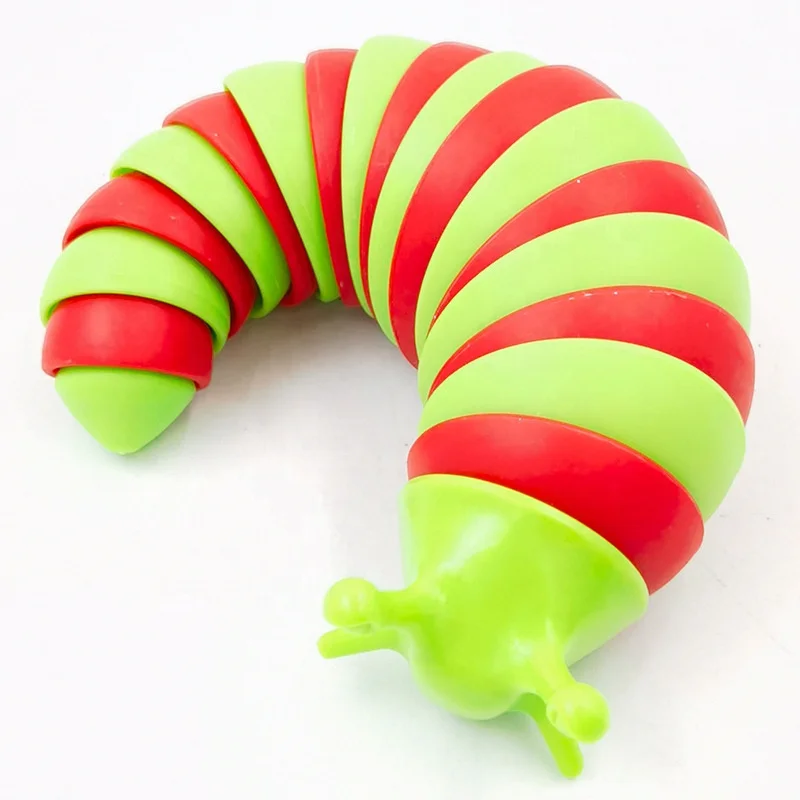 New Design Plastic Slug Decompression Caterpillar Slug Creative Simulation Puzzle Decompression Vent Snail Toy