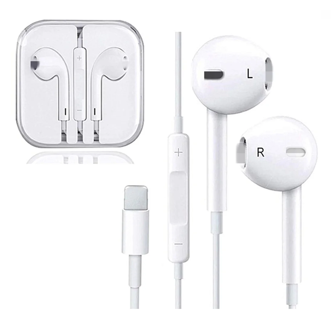 Oem наушники проводные для Iphone 11 8 7 5 3 мм белые Apple разъем