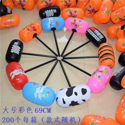 
Customized Design Advertising Inflatable Hammer Toy Inflatable Plastic Hammer Toy Cheering Colorful Birthday Party Decorations 