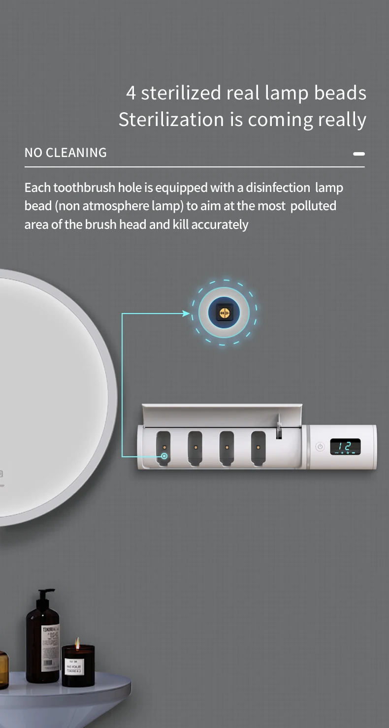 uv toothbrush holder