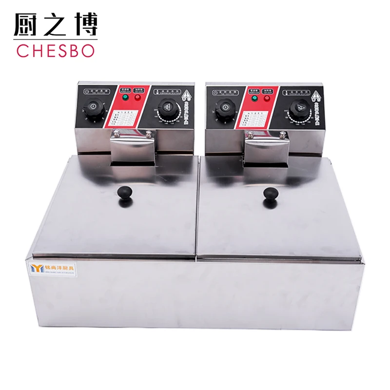 Professional supplier electric deep fryer deep frying potato machine for potato chips french fries