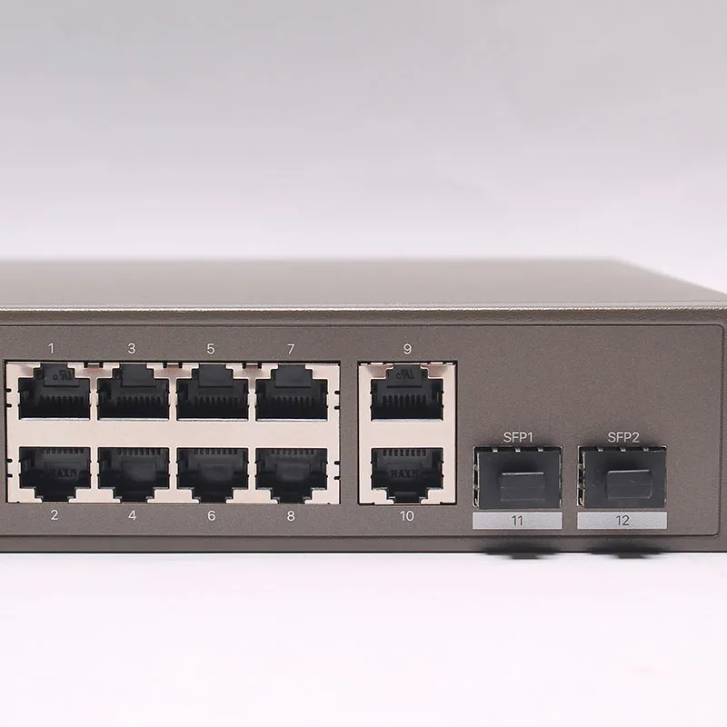 Tenda TEG5312F 10port L3 Managed Switch VLAN  10*10/100/1000 Base-T Ethernet ports 2*1000 Base-X SFP ports gigabit Switch