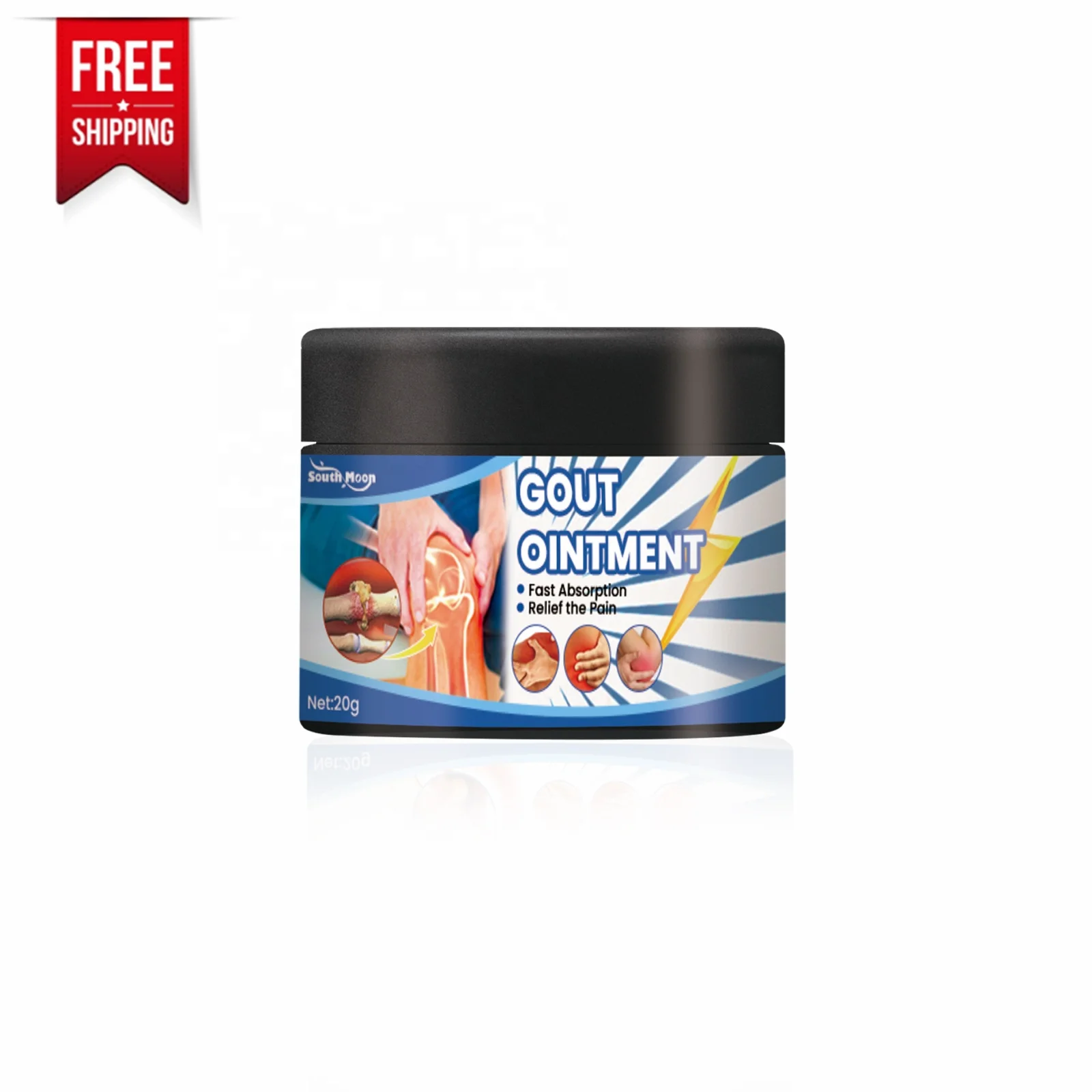 Free shipping Gout ointment cream for body relief pain 20g Relieve general pain