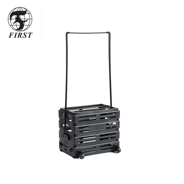 Wholesale customized portable pickleball deluxe caddy/basket with wheels