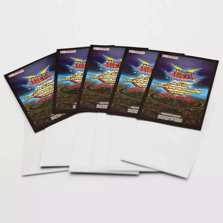 Game Poke mon Yugioh Mtg Magic Card Custom Printed Art Print Card Sleeves Standard Size