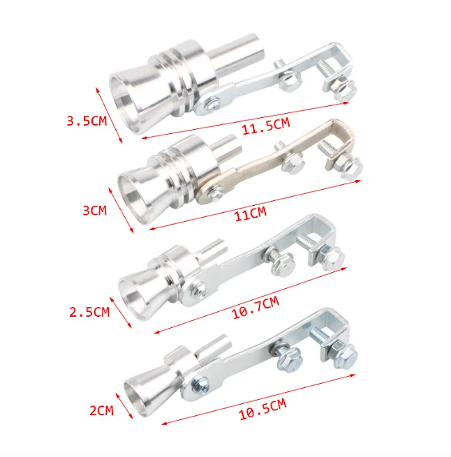 
Universal Turbo Sound Exhaust Muffler Pipe Whistle Car Oversized Roar Maker for universal 