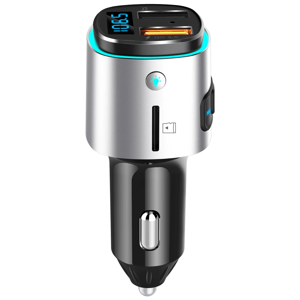 Top selling Car Bluetooth FM Transmitter car MP3 player with LED light BC41