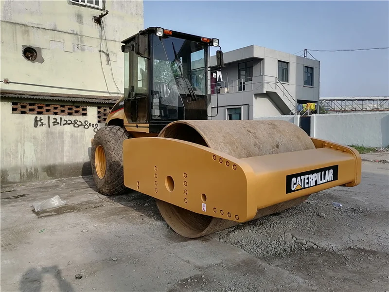 CS683E б/у дорожный каток cat/caterpillar, б/у гусеничный однобарабанный каток, кошачий дорожный каток, уплотнитель CS683 CS583 для продажи