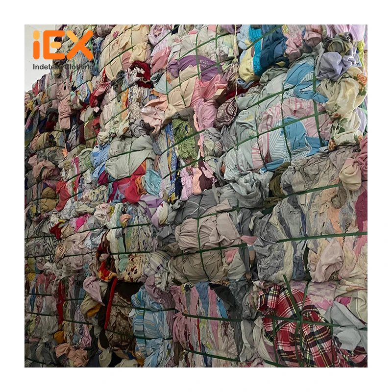 Oil Waste Industrial Clothing Cleaning Cloth Cotton Color Knit Rags