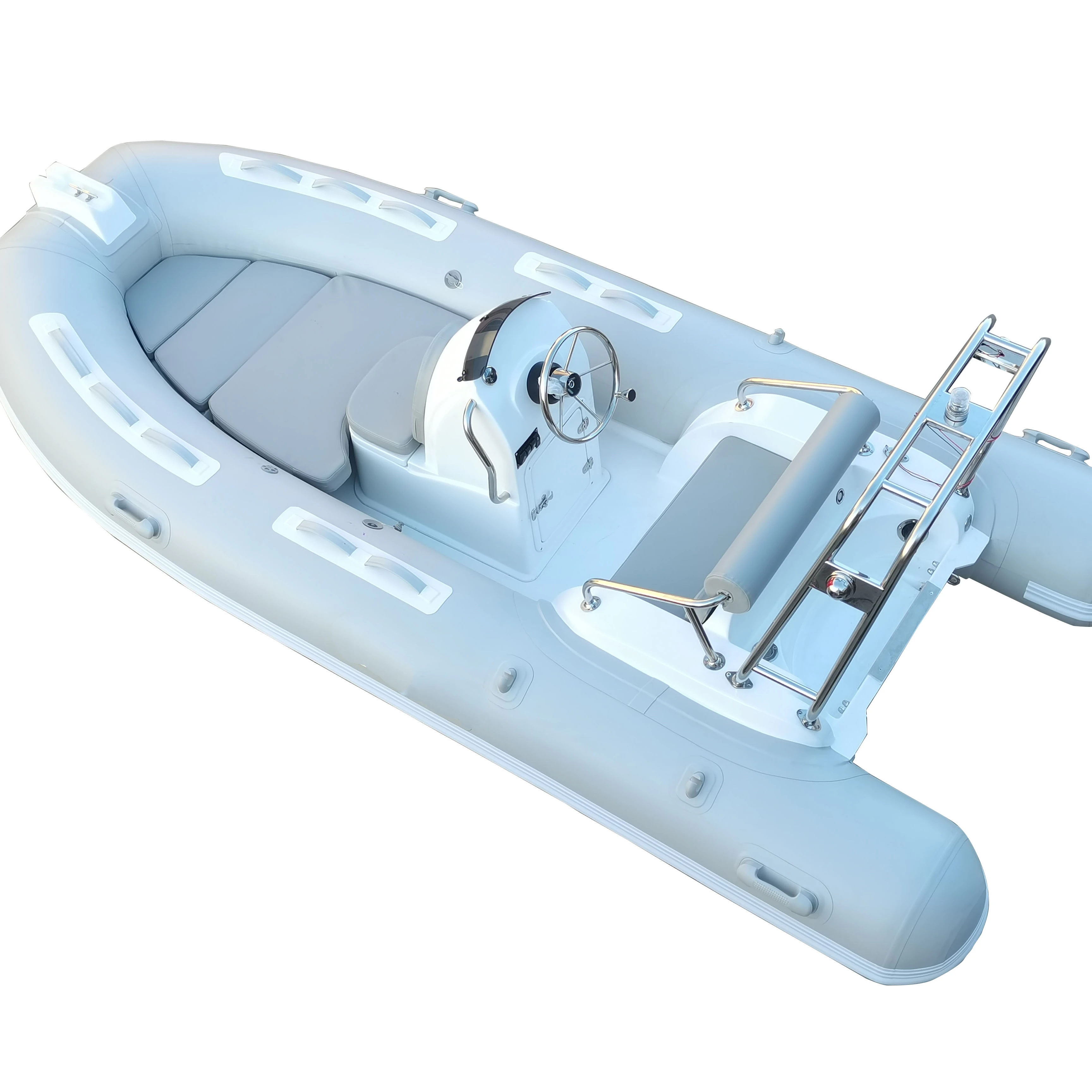 12.8ft Inflatable Boat Yacht Tender Fishing Raft Dinghy Pontoon Boat RIB390C