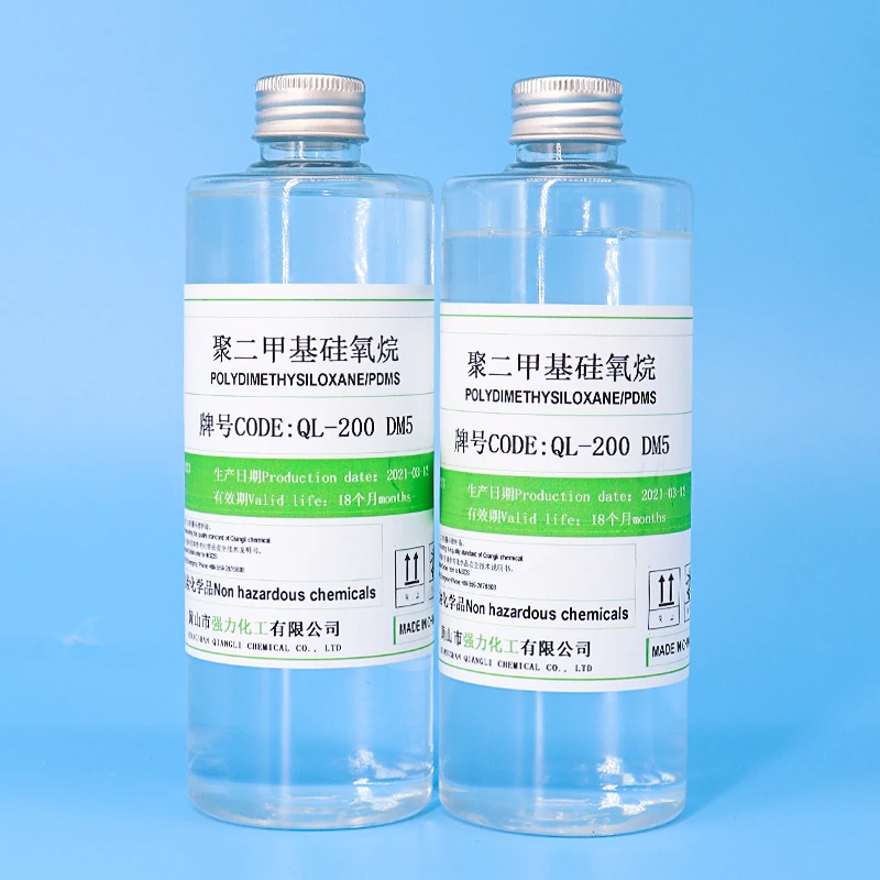 QL5  Dimethyl Silicone polydemethyl  silicone oil 5cst for  Liquid silica gel fluid and transformer oil