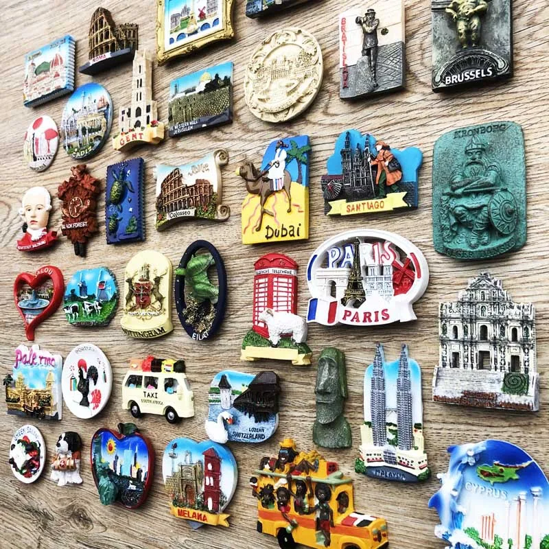 Fridge Magnet Wholesale Polyresin Custom Magnets Fridge For Souvenir