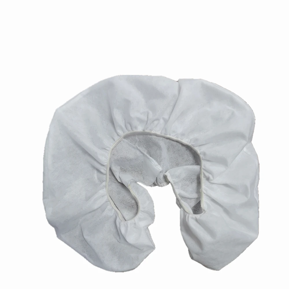Disposable U Shape Non Woven Spunlance Backrest Pillow Cover for Massage