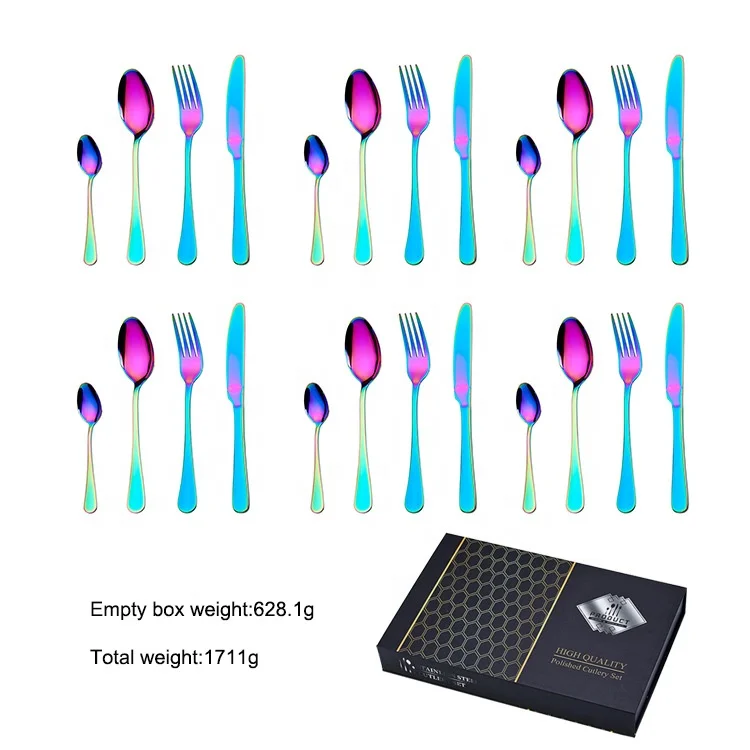 
stainless steel gold cutlery set 24 pcs cutlery sets 16 pcs dinner set 