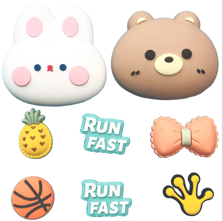 Cute cartoon custom charm crocodile shoe decoration manufacturer directly wholesales shoe buckle and shoe accessories