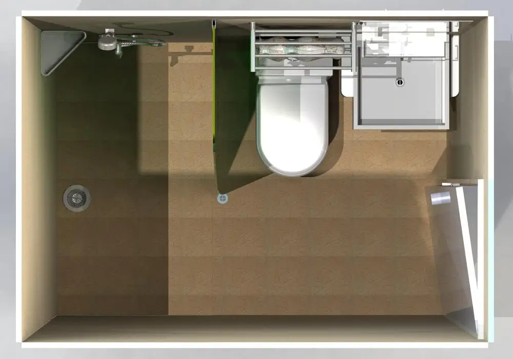 Luxury Apartment-Ready Prefabricated Modular Bathroom Pods Prefab Shower Room Unit with Shower Cabin for Commercial Use
