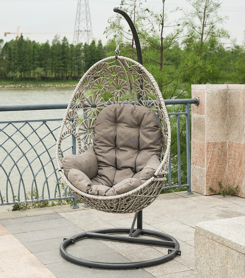 Factory wholesale Art fashion Egg style Hanging Swing Chair for Garden