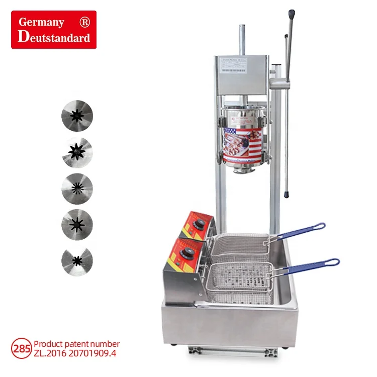 Spanish snack machines Churros machine with electric deep fryer