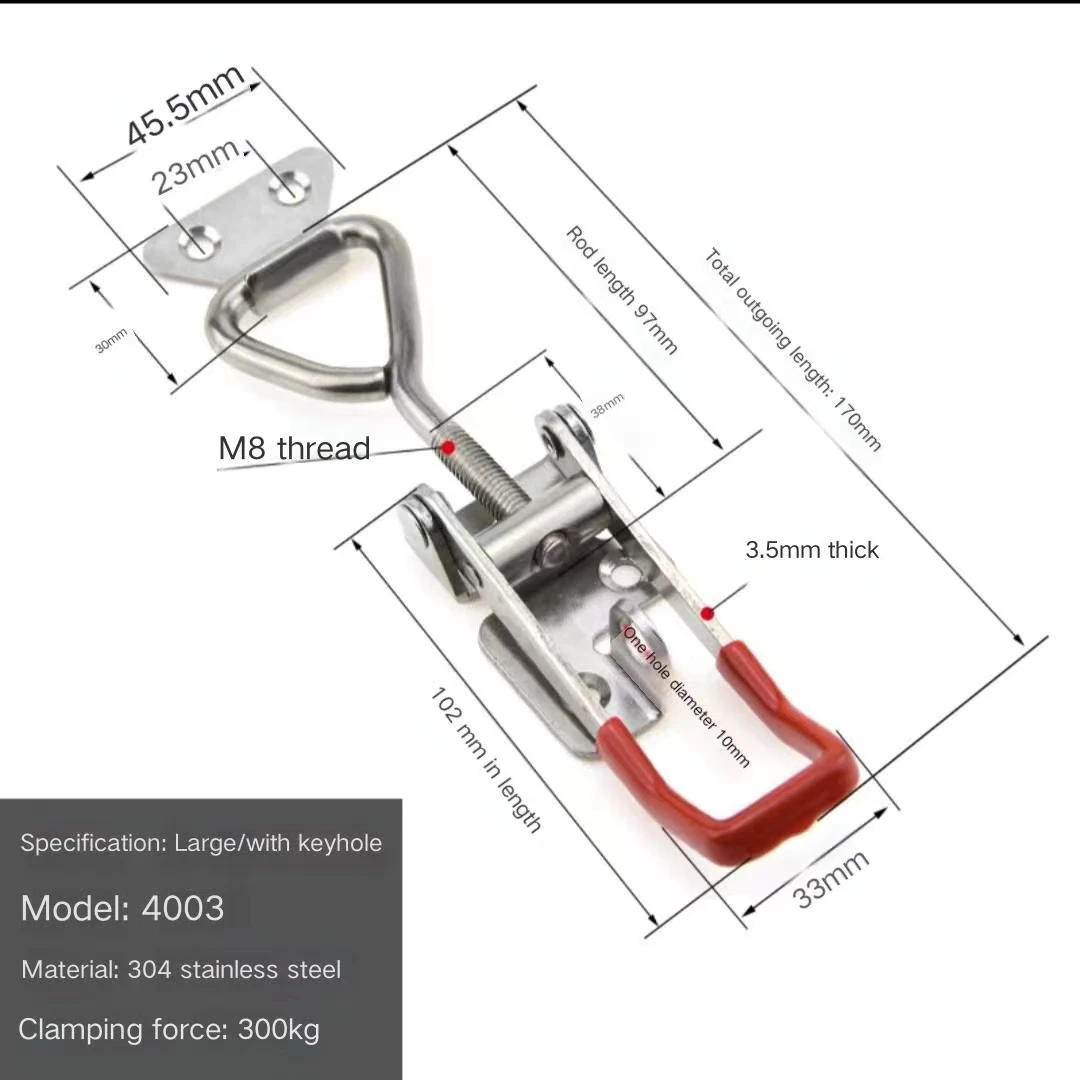adjustable toggle clamp heavy duty latch for industrial machine GH-4001/4002/4003