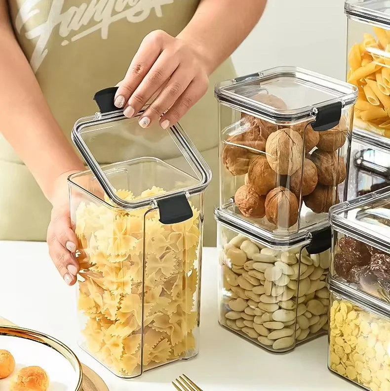 Kitchen storage jar Nuts and dried fruit storage moisture-proof sealed jar Household food storage box