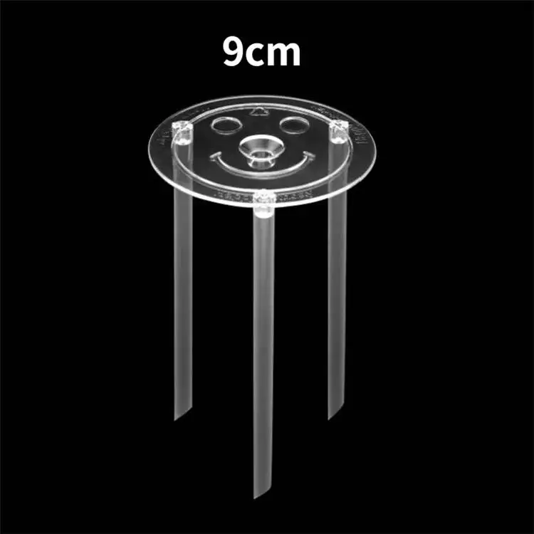 9/12/20/26cm Transparent Separator Plates Plastic Dowel Rods Set for Tiered Cake Construction and Stacking