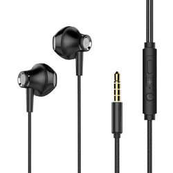 Wired 3.5mm Earphones Music Headphones Microphones Stereo Headset For Mobile Phones
