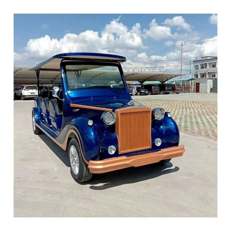 
12-seaters custom sightseeing car electric vintage car spot real estate tour house reception car Luxury Tourist Shuttle Bus 