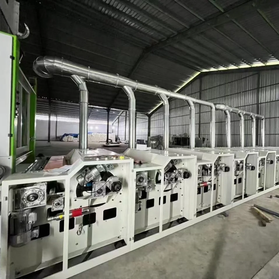 full automatic polyester and cotton fabric opening and recycling machine for spinning factory