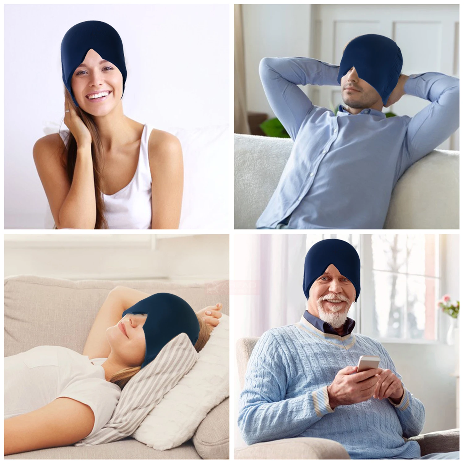 Headache Relief Product Cold Therapy Headache Migraine Relief Hat Gel Hot Cold Therapy Headache Migraine Relief