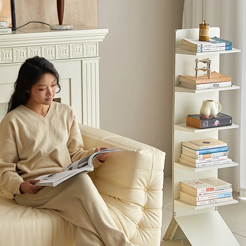 Light Luxury Metal Floor Bookshelf Simple and Beautiful Book Storage Display Shelf