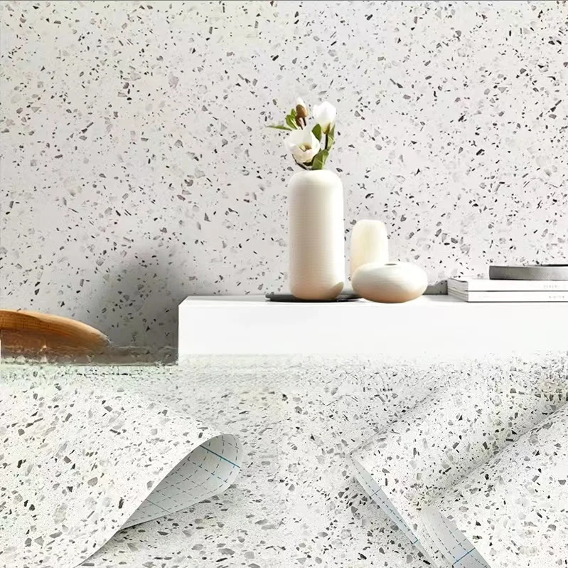Jinyi Ready in Stock Marble Contact Paper Wear-resistant for Bathroom Renovate Home Decor self adhesive peel and stick