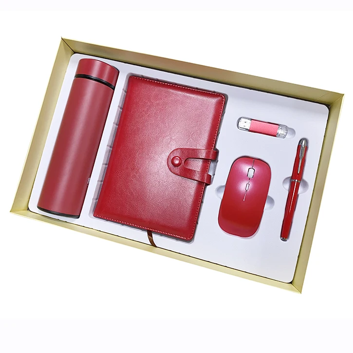 5 в 1 High-end деловая для офиса подарки беспроводная мышь 8 ГБ USB флэш-A5 блокнотов изготовленный на заказ логотип компании подарок по любому