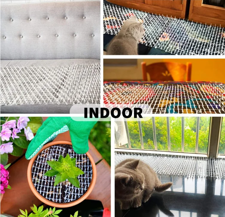 
Wholesale Transparent Plastic Prickle Garden Cat Scat Spike Cat Scat Mat 