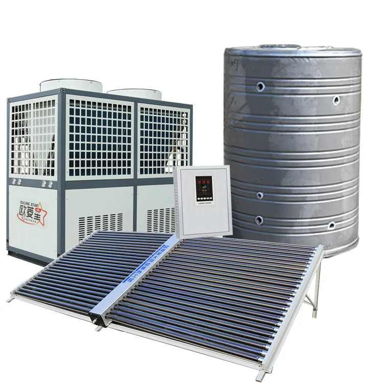 Solar heater flat panel project solar collector plate air energy heat pump water heater  heating system