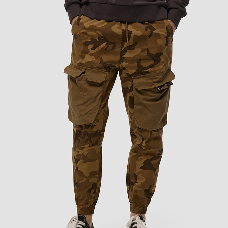 Hot selling fitness tracksuit camouflage men  joggers  men cargo jogger pants for men