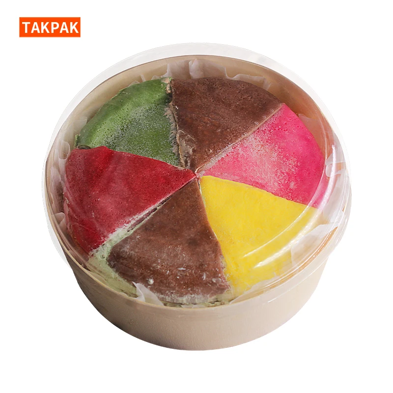 Customized Cheap Round Wooden Balsa Cheese Gift Box Candy Fruit Lunch Bento Box Microwave Wooden Packaging