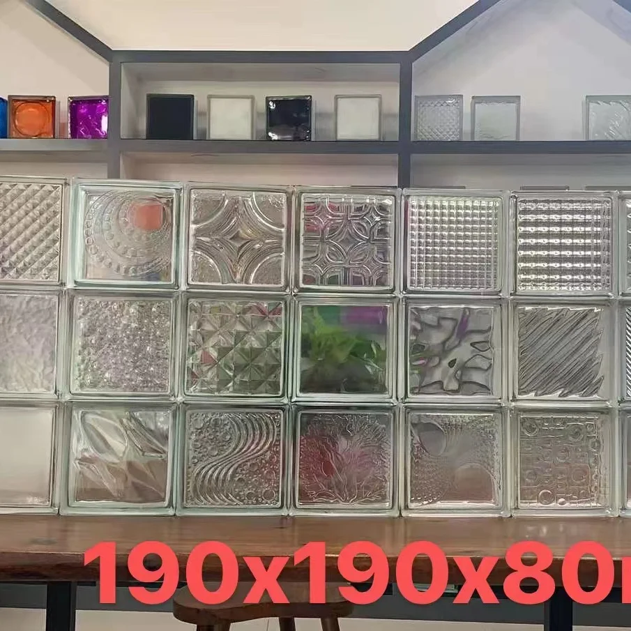 Clear Solid Glass Bricks Tiles Decorative Wall Glass Blocks Manufacturer Glass Brick