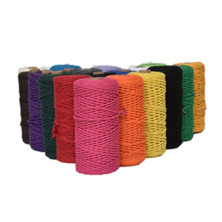 classical double color cotton twine cotton rope