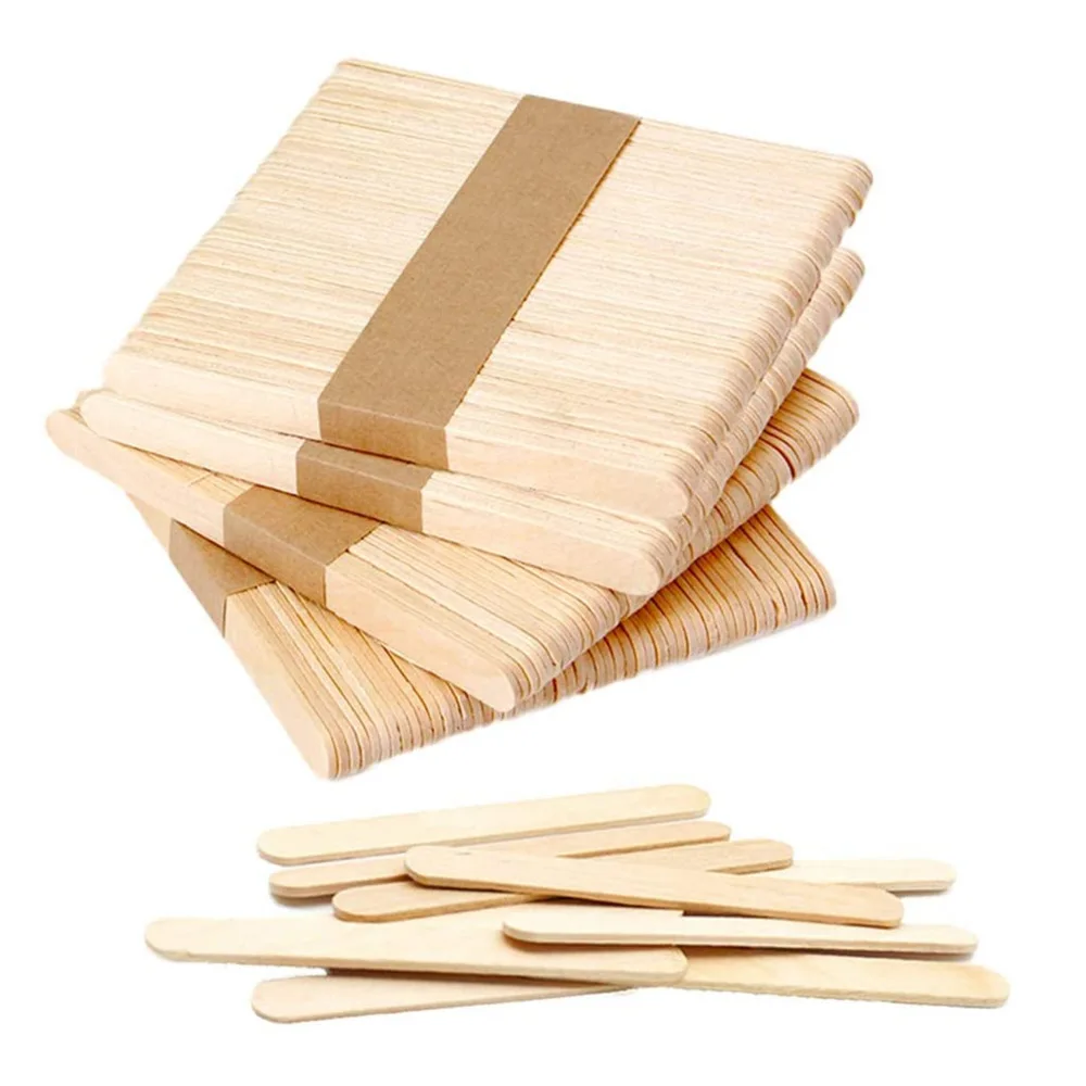 Eco-friendly biodegradable Used as a beauty salon Skin Care Wood Cosmetic Spatula disposable spatula