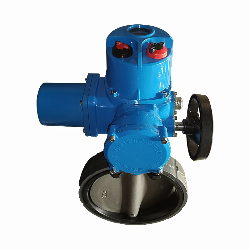 Wafer Type Electric Operated Valve Motor Butterfly Valve