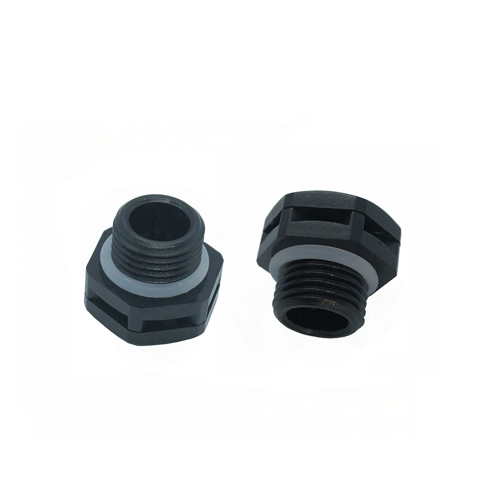 Plastic Pressure Air Vent Plug PTFE Membrane IP68 Screw Vent Valve Black Plug in Breathable Vent for Chemical Packaging